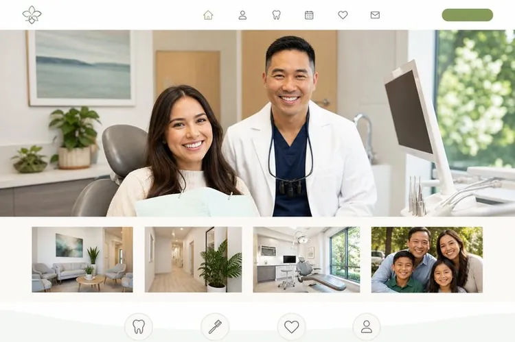 Example dental practice website built by Arlington Web Dev