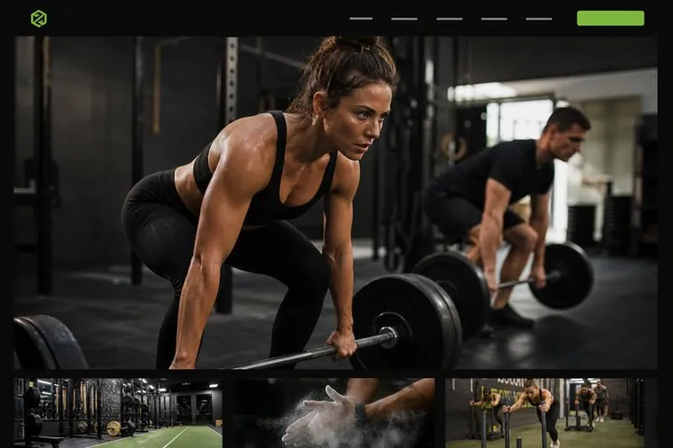 Example gym & fitness studio website built by Arlington Web Dev