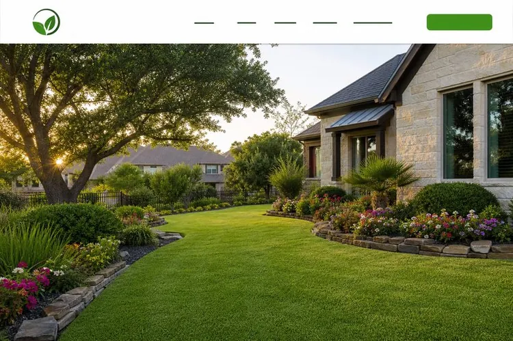 Example lawn & landscaping website built by Arlington Web Dev